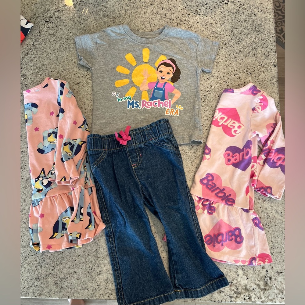 Toddler Girl Character Dress and outfit bundle 18 months